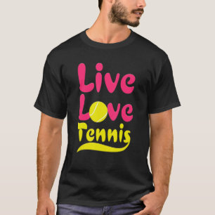 Camiseta Gráfica Del Jugador De Tenis Con Amor Vivo Para Ho