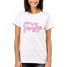 Camiseta gráfica del lema de la esposa del rosa