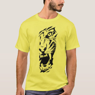 Camiseta gráfica del león rugiente