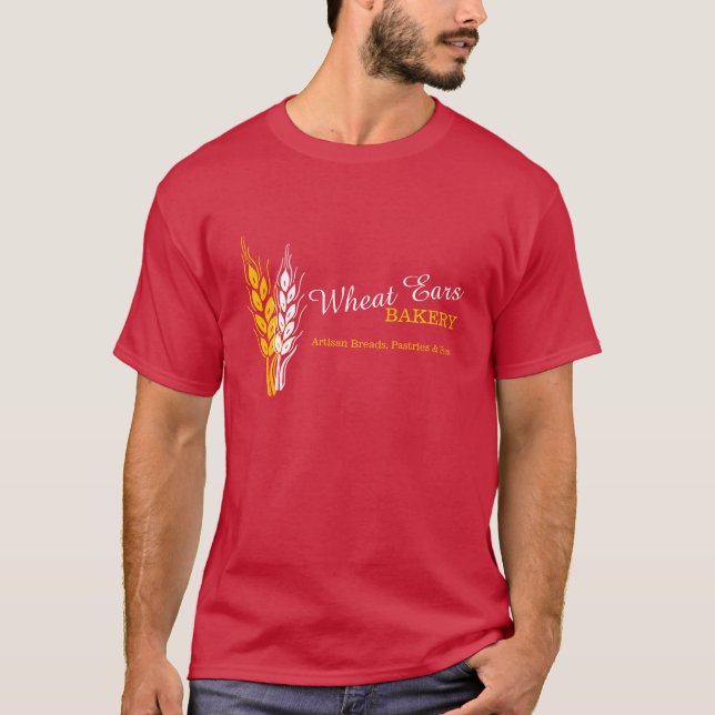 Camiseta gráfica del negocio de la panadería de (Anverso)