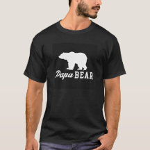 Camiseta gráfica del oso de la papá