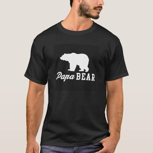 Camiseta gráfica del oso de la papá (Anverso)