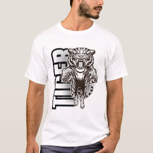 Camiseta Gráfica del Rugido del Tigre Feroz
