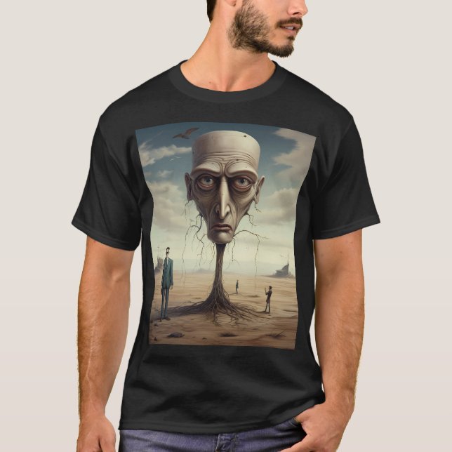Camiseta gráfica del sueño del desierto surrealist (Anverso)