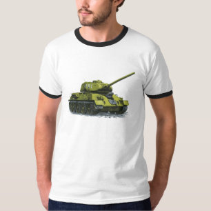 Camiseta gráfica del tanque de la Segunda Guerra M
