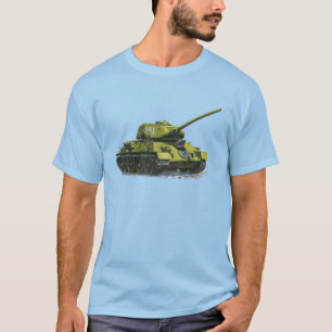 Camiseta gráfica del tanque de la Segunda Guerra M