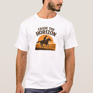 Camiseta Gráfica del vaquero persiguiendo el horizonte
