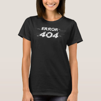 Camiseta gráfica digital cyberpunk Error 404 Glitc