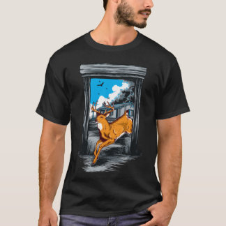 Camiseta gráfica dinámica de caballo al galope lib