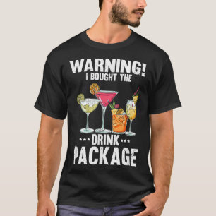 Camiseta Gráfica divertida advertencia compré el paquete de