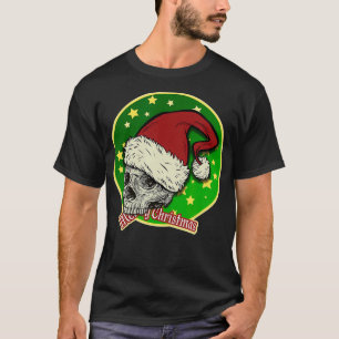 Camiseta Gráfica divertida anti-vacaciones de navidad Skull