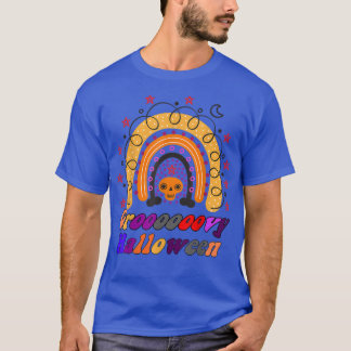 Camiseta Gráfica divertida de arcoiris en Halloween Groovy 