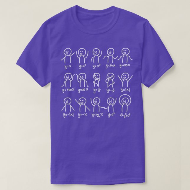 Camiseta Gráfica divertida de baile álgebra figuró ecuación (Diseño del anverso)