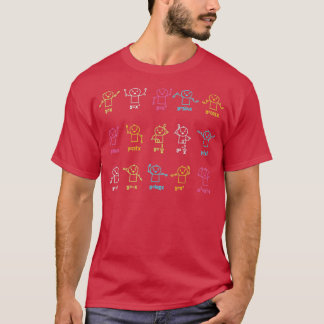 Camiseta Gráfica divertida de baile álgebra que representa