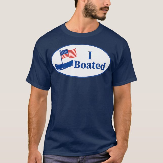 Camiseta Gráfica divertida de barcos con Pegatina votado (Anverso)