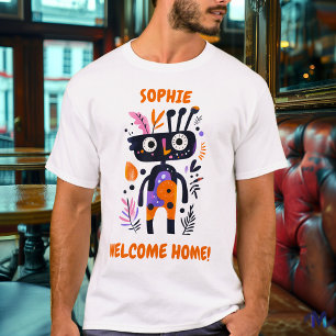 Camiseta gráfica divertida de bienvenida personali