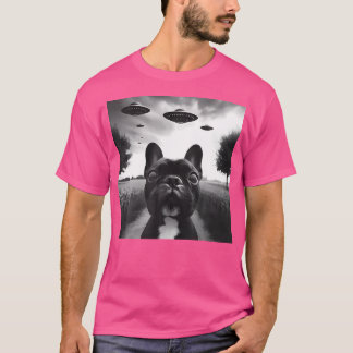 Camiseta Gráfica divertida de Bulldog francés selfie con We