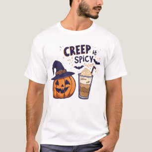 Camiseta Gráfica divertida de calabaza de Halloween