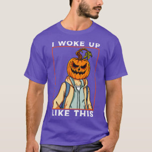 Camiseta Gráfica divertida de calabaza Meme Halloween hombr