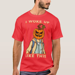 Camiseta Gráfica divertida de calabaza Meme Halloween hombr