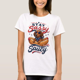 Camiseta Gráfica divertida de Dachshund patriótico