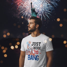 Camiseta Gráfica divertida de fuegos artificiales de la Est
