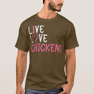 Camiseta Gráfica divertida de gallinas con amante de la gra