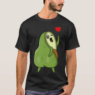 Camiseta Gráfica divertida de gato aguacate