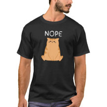 Camiseta gráfica divertida de gato Nope