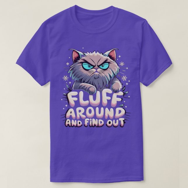 Camiseta Gráfica divertida de gatos fluye y descubre mujere (Diseño del anverso)