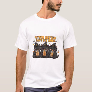 Camiseta gráfica divertida de gatos negros - Ca di