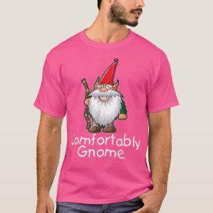 Camiseta Gráfica divertida de Gnome Garden Gnome Art Cómoda