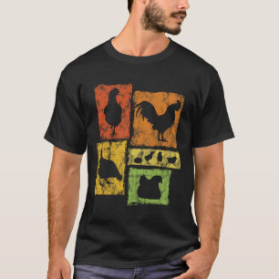 Camiseta Gráfica divertida de granjero de pollos Me encanta