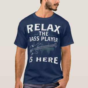 Camiseta Gráfica divertida de guitarra de bajo apuesto a mu
