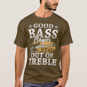 Camiseta Gráfica divertida de guitarra de bajo apuesto a mu