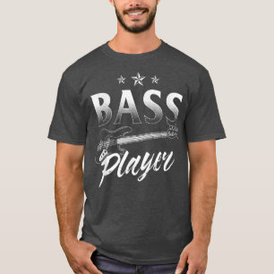 Camiseta Gráfica divertida de guitarra de bajo apuesto a mu