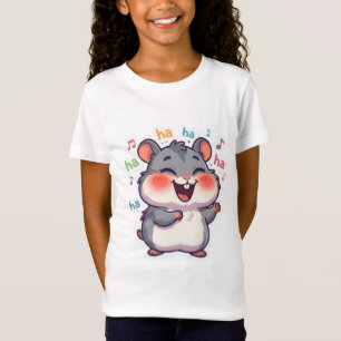Camiseta gráfica divertida de hamster riendo meme