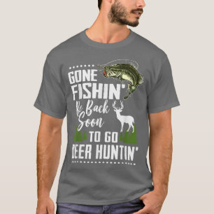 Camiseta Gráfica divertida de la cacería de peces para cier