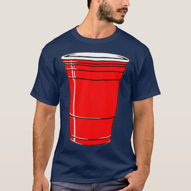 Camiseta Gráfica divertida de la Copa Red Solo Drink (Anverso)