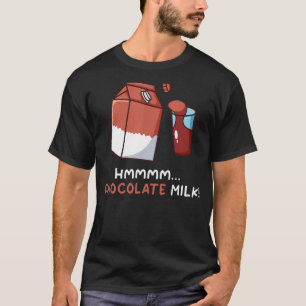 Camiseta Gráfica divertida de la leche de chocolate de la c