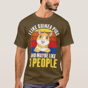 Camiseta Gráfica divertida de los amantes del cerdo guinean