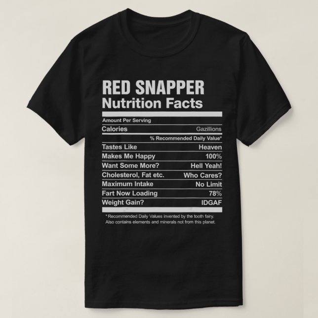 Camiseta Gráfica divertida de los datos de nutrición de par (Diseño del anverso)