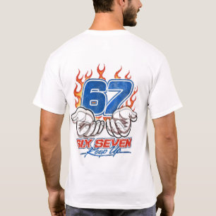 Camiseta gráfica divertida de moda urbana 67 Keep