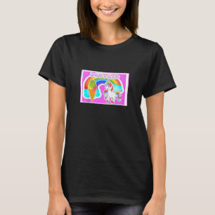 Camiseta Gráfica divertida de niños arcoiris y unicornio