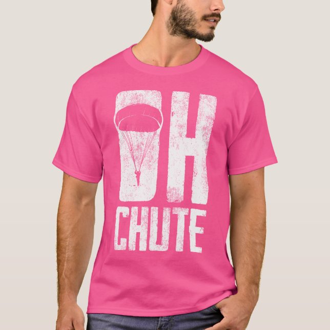 Camiseta Gráfica divertida de paracaidistas para mujeres y  (Anverso)