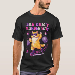 Camiseta gráfica divertida de patinaje sobre rueda