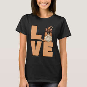 Camiseta Gráfica divertida de perro para Gnome Lover Amo Mi