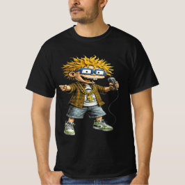 Camiseta gráfica divertida de personaje de dibujos