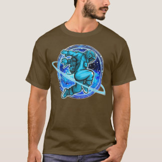 Camiseta Gráfica divertida de planeta astronauta de Guay en