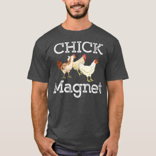 Camiseta Gráfica divertida de pollo a cargo de Chick Magne